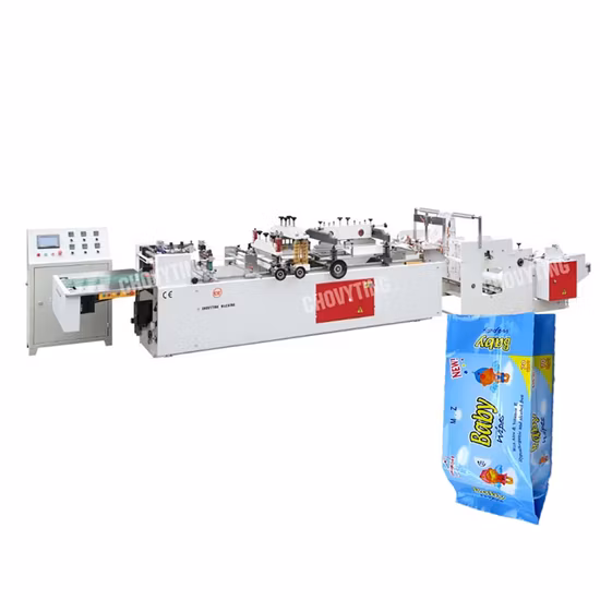 Easy to Operate Coffee Bag Central Seal Gusset Pouch Making Machine Applied Laminated Materials