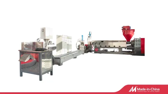 Máquina de reciclaje de plástico para PE/PP/PA/PVC/ABS/PS/PC/EPE/EPS/Lavado de mascotas y granulación de peletización